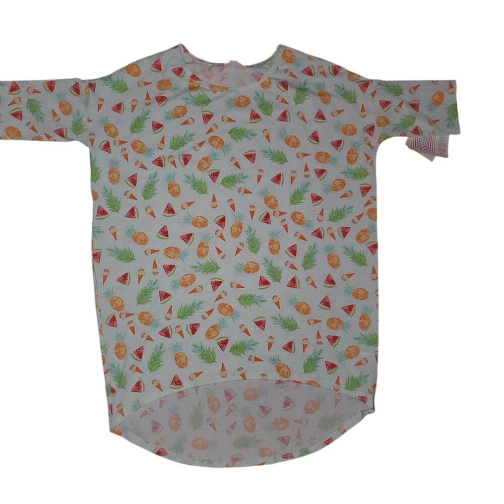 LuLaRoe Irma Tunic Pineapple Watermelon XXS